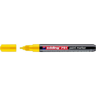Lakový popisovač EDDING 791, 1-2 mm, žlutý
