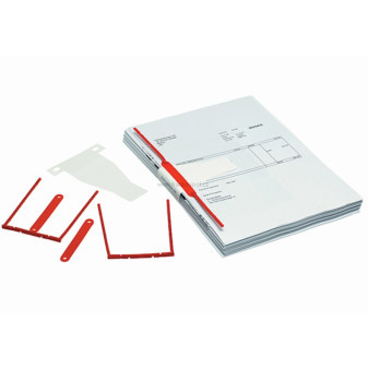 Archivační spona BANTEX, 110 mm, červená