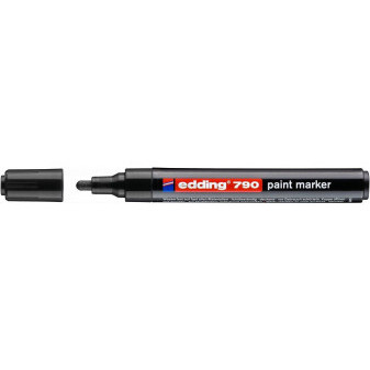 Lakový popisovač EDDING 790, 2-3 mm, černý