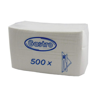 Papírové ubrousky GASTRO 33 x 33 cm, 1 -vrstvé, 500 ks
