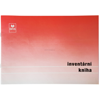 Inventární kniha, A4, 12 listů
