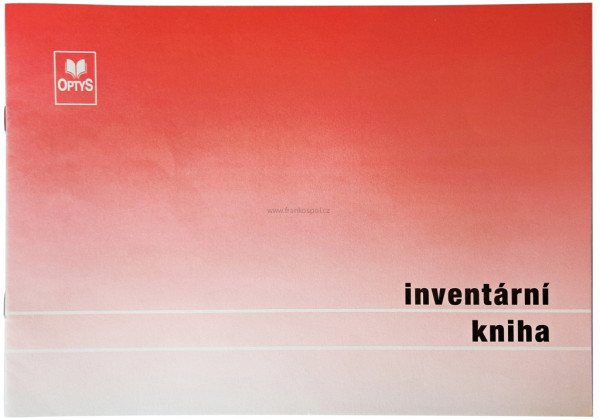Inventární kniha, A4, 12 listů