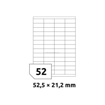 Print etikety 52.5x21.2 mm