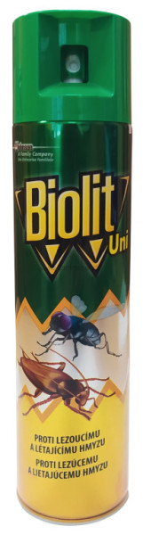 BIOLIT UNI proti létajícímu a lezoucímu hmyzu, 400 ml